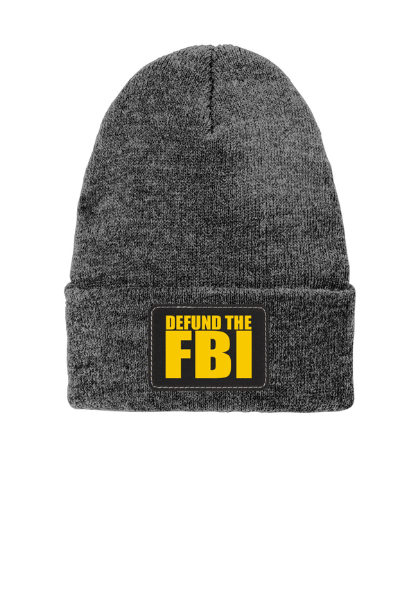 Defund The FBI Patch Beanie