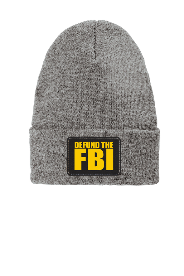 Defund The FBI Patch Beanie