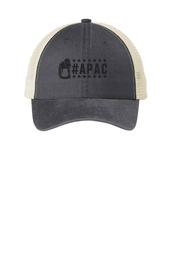 #APAC Black Text Hat
