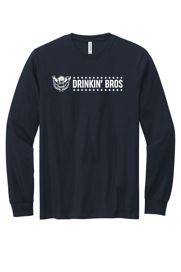 Drinkin' Bros w/ Crest Long Sleeve Tee