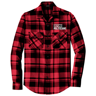 Defund Politicians Men's Flannel