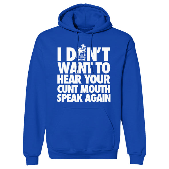 Cunt Mouth Text Only Hoodie