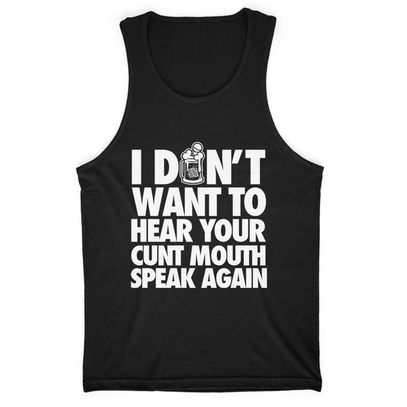 Cunt Mouth Text Only Men's Apparel