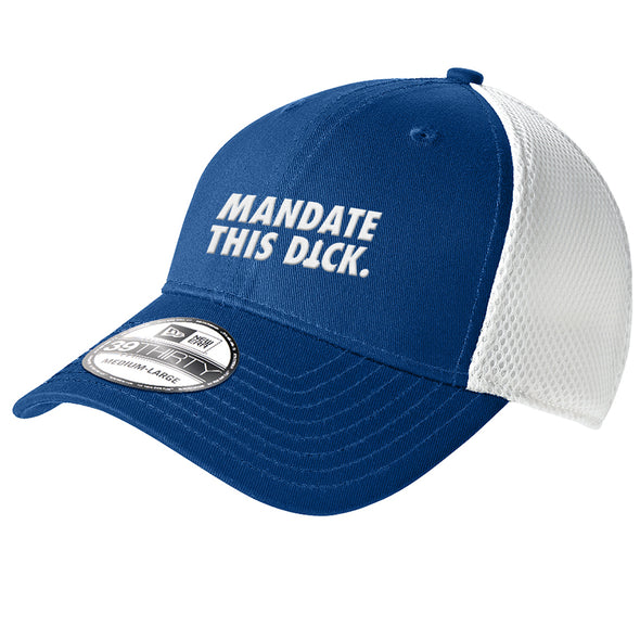 Mandate This Dick White Print Flex Fit hat