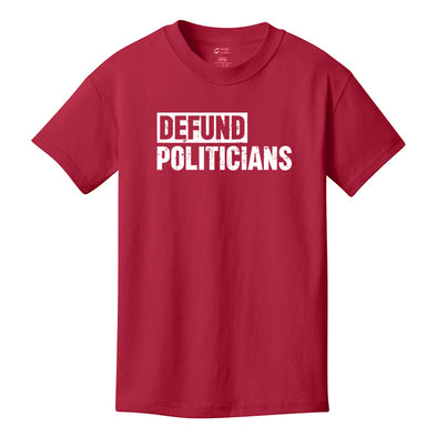 Defund Politicians White Youth Tee