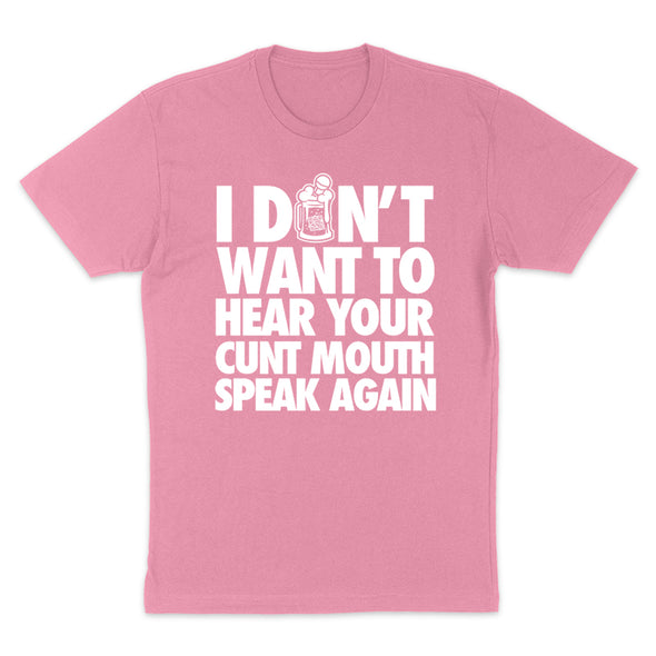 Cunt Mouth Text Only Women's Apparel