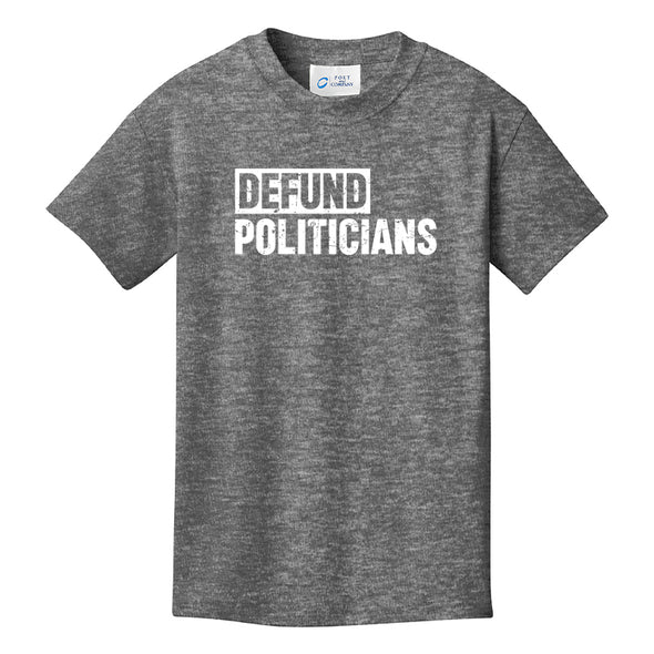 Defund Politicians White Youth Tee
